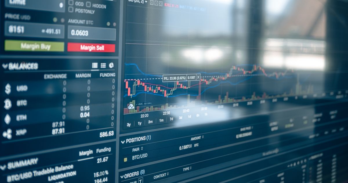 Gráficos de cotizaciones en pantalla